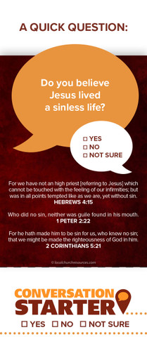 Conversation Starter-Sinless Life