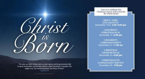 Christ is Born Star
