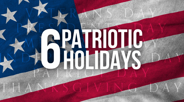 US Patriotic Holiday List