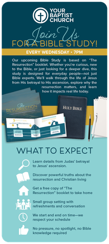 Gospel Tract The Resurrection Booklet Large Invite Gospel Tract