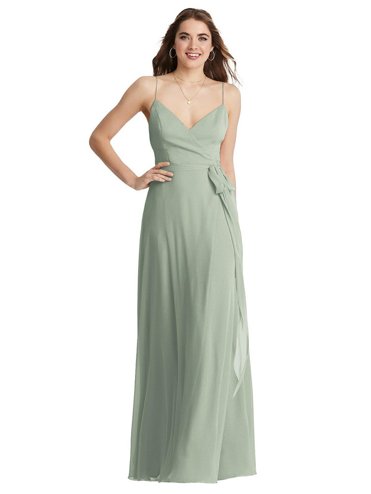 Cora - Chiffon Maxi Wrap Dress with Sash available in 63 colors
