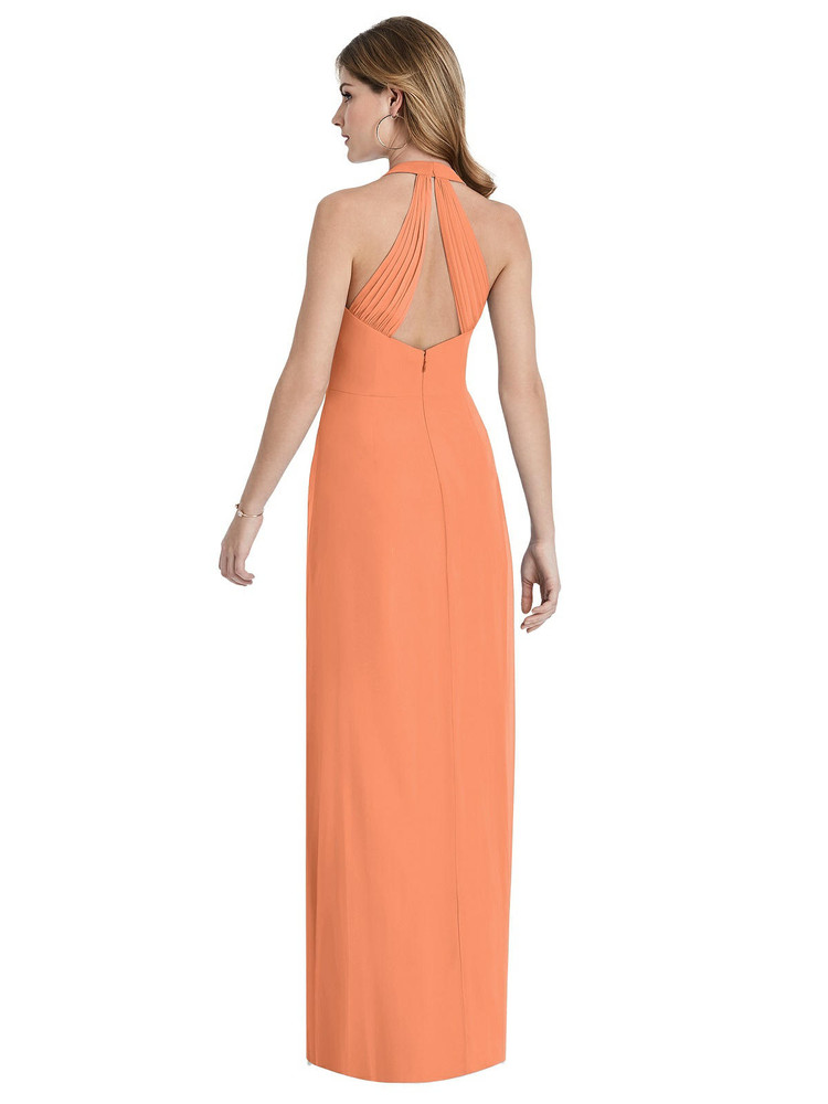V-Neck Halter Chiffon Maxi Dress - Taryn Thread Bridesmaid Style TH029
