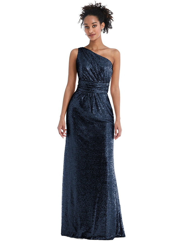 Half sequin store bridesmaid dresses