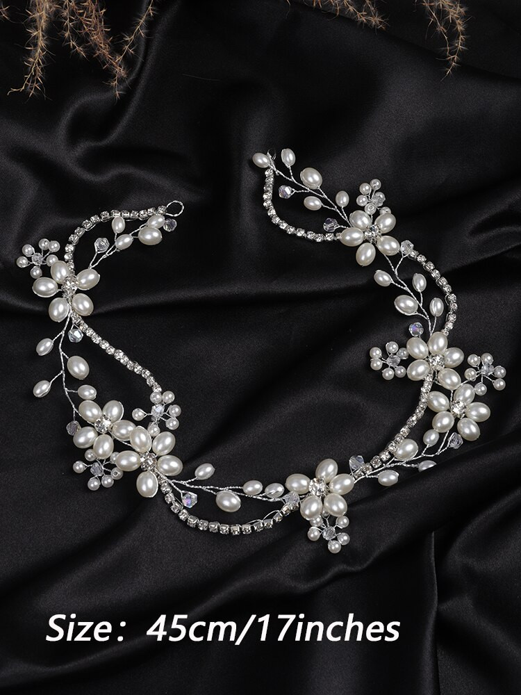Pearl Bridal Wedding Head Chain