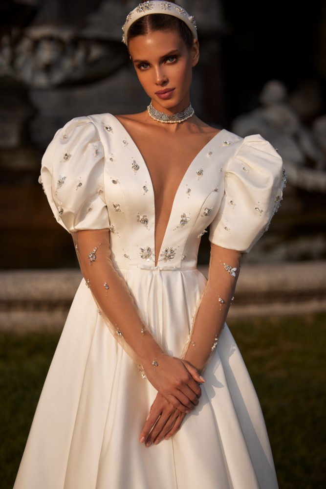 Puff Sleeve Wedding Dresses - Dressarte Paris