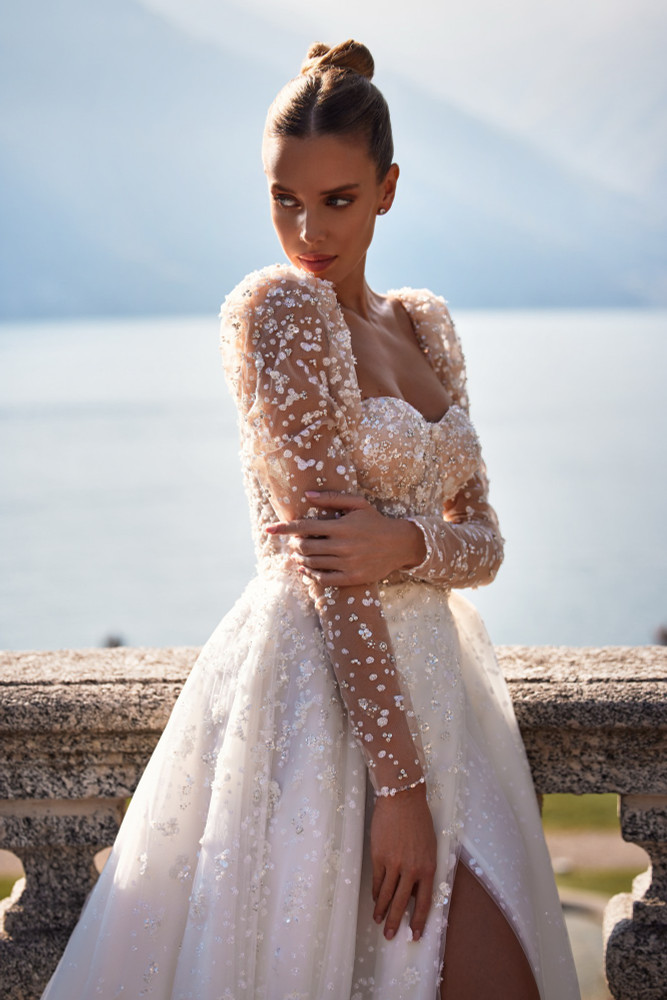 Sleeves only (to match  Roxana By Luce Sposa )in size 12 in ivory/light nude
