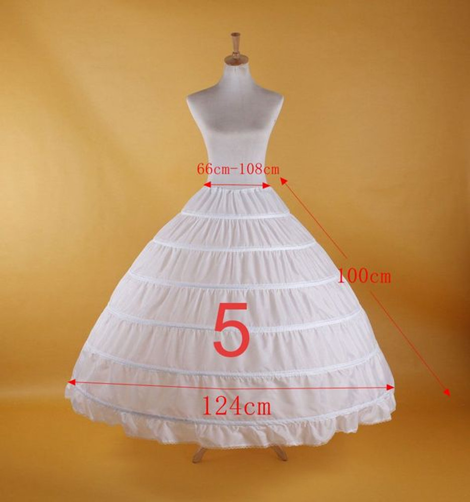 Women White Bridal Petticoat Hoop Skirt Crinoline Slip Wedding Gown  Underskirt | eBay