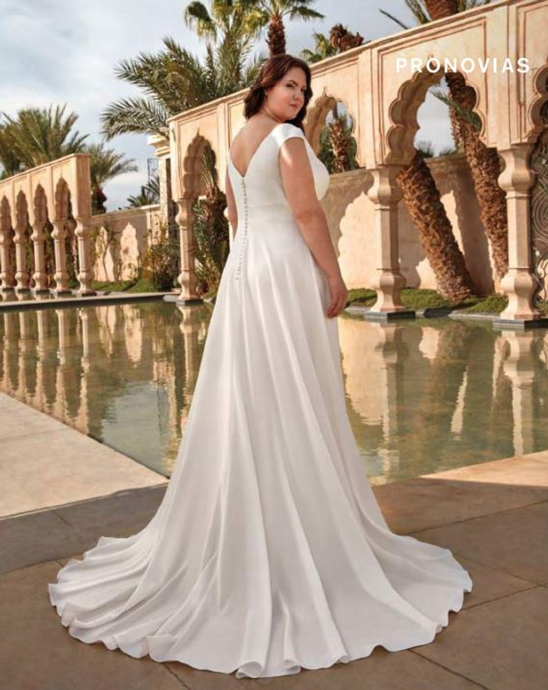 Leyte Crepe A-line Wedding Gown by Pronovias