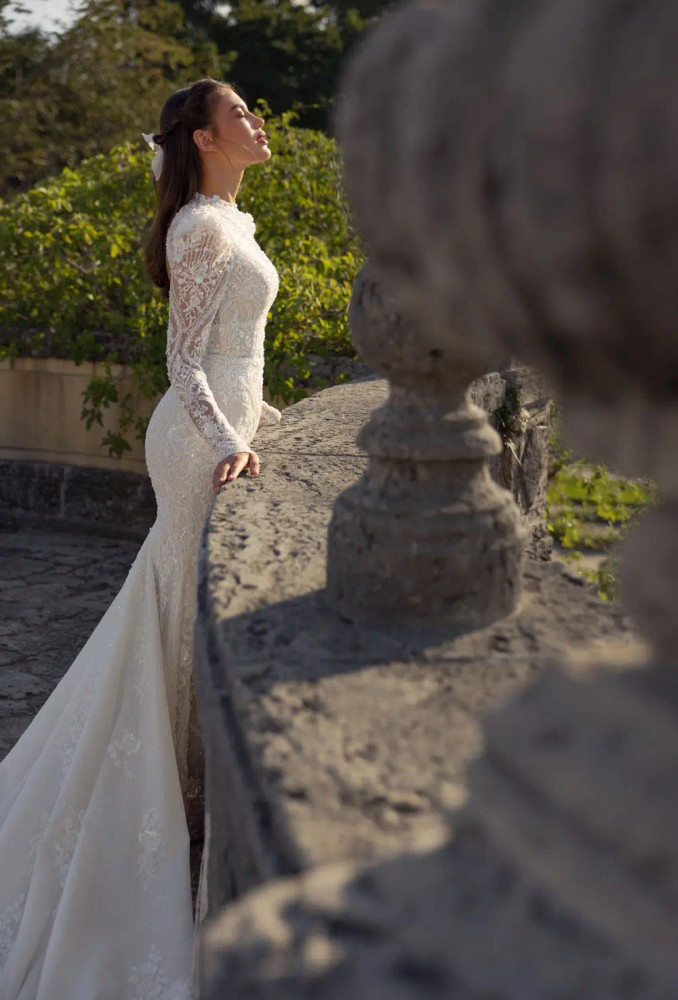 DAKOTA Beaded Lace Mermaid Wedding Dress by Wona Concept