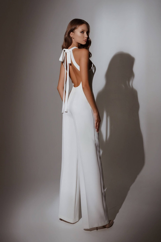 Tori Ivory Bridal Jumpsuit By Olya Mak Fashionably Yours Bridal 