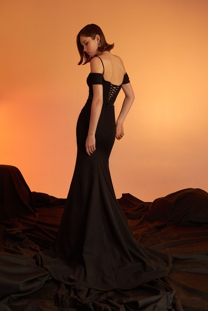 Chance Ivory or Black Bridal Reception Dress by Olya Mak Bridal 