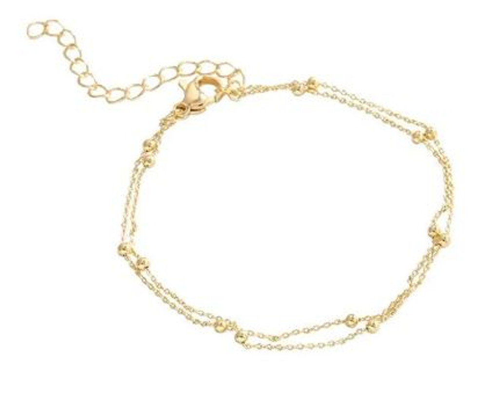  Small Ball Bracelet Gold Plated
