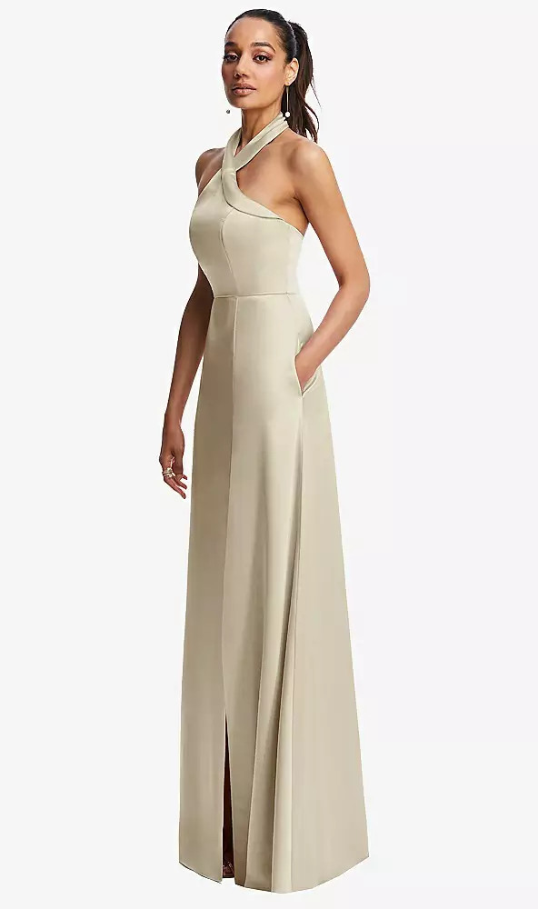 Dessy Bridesmaid Dresses with Halter