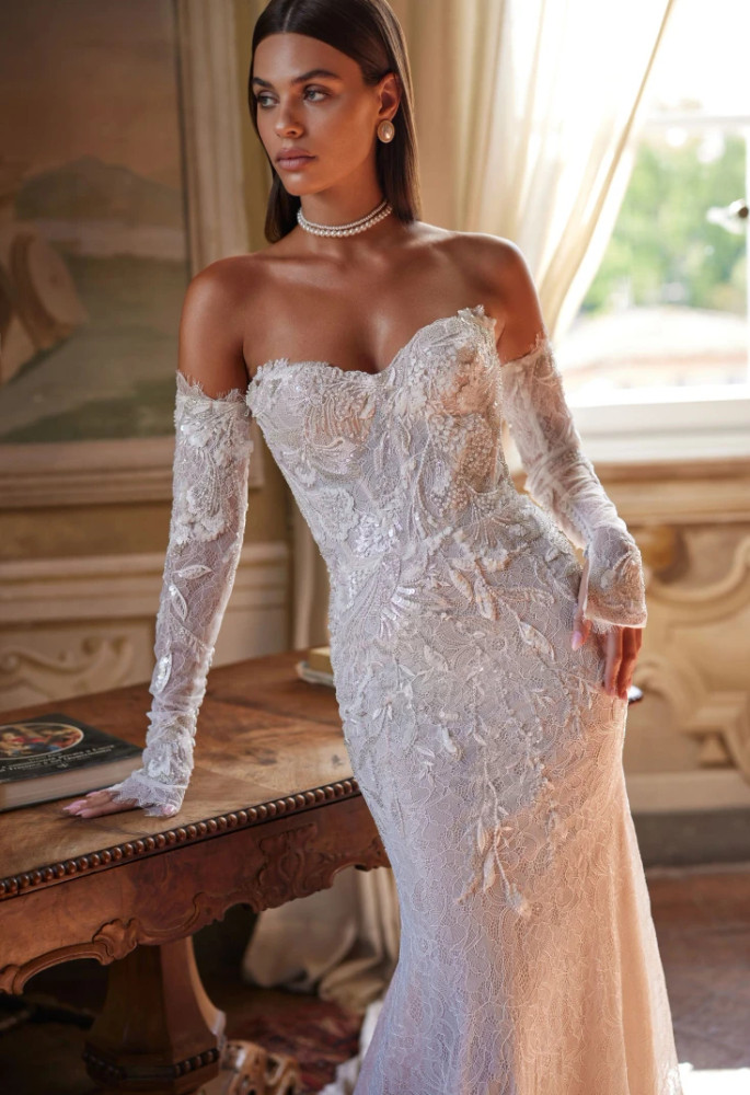 imelda lace mermaid gown