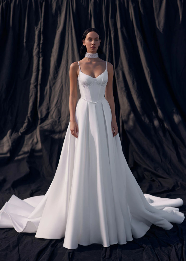Crystal Wedding Gown By Daria Karlozi Pollardi Bridal 