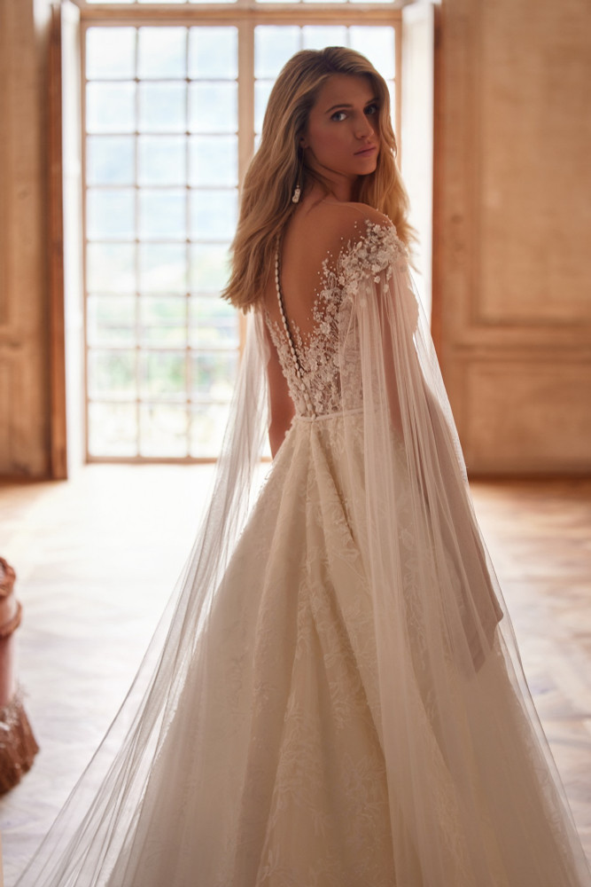 Sonya by Luce Sposa - no lace on skirt but with glitter  (available online only)