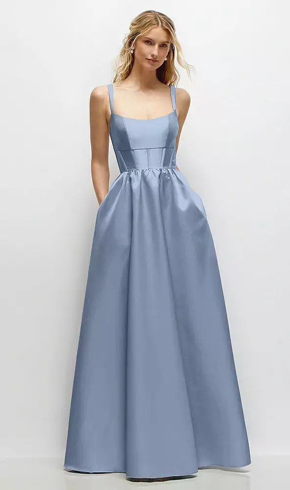 Vintage Charm Sky Blue Corset Dress Vintage Charm Sky Blue Corset Dress