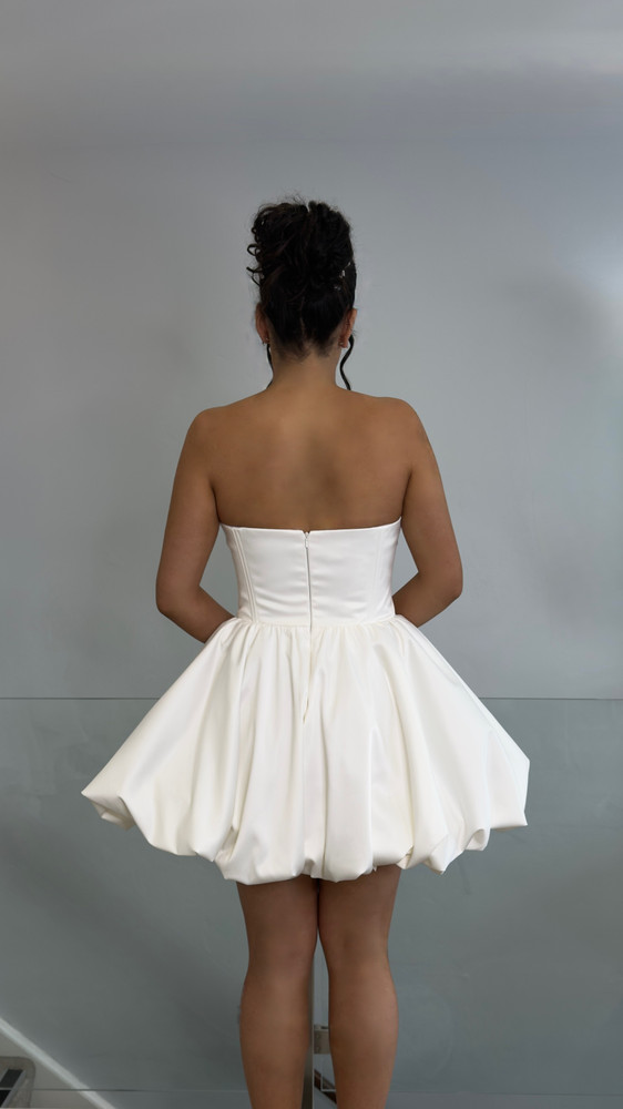Katie Mini Satin Wedding Dress