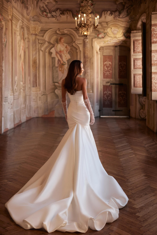 Lorelei Mikado Wedding Gown By Pollardi Bridal