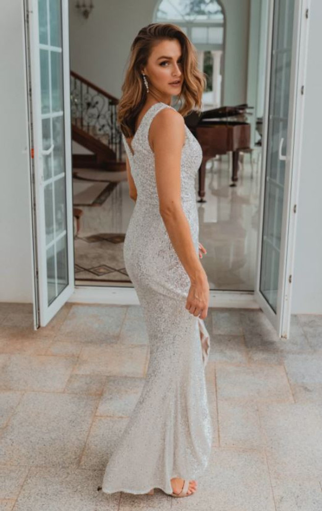 Alexandria TO857 Bridesmaids Dress by Tania Olsen in Silver