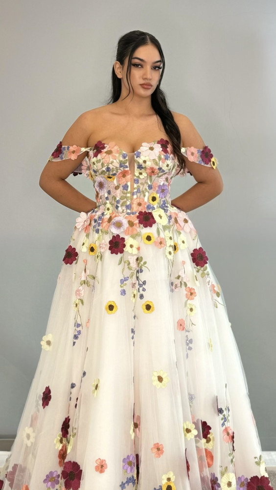 Cecilia  Sweet Heart 3D Ball Gown Wedding Gown