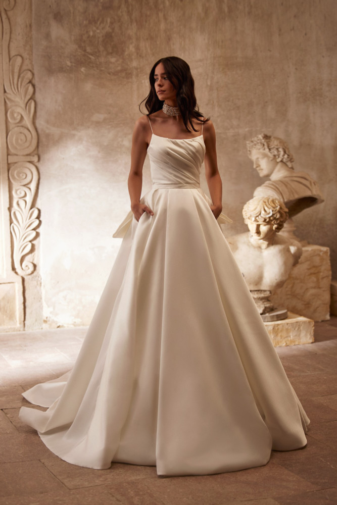 Jillia A-line Mikado Wedding Dress by Luce Sposa