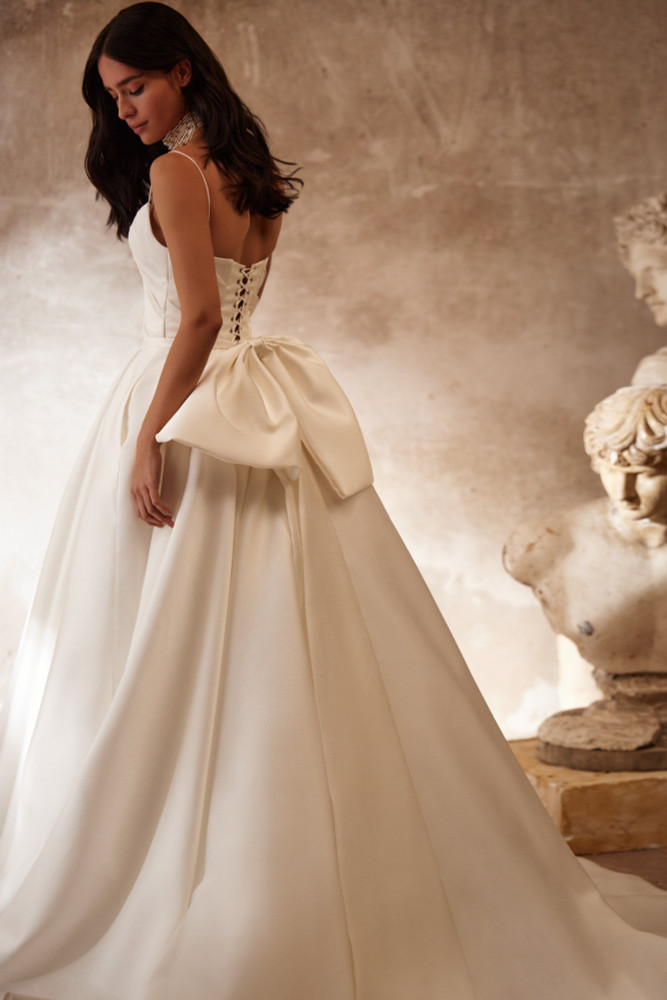 Jillia A-line Mikado Wedding Dress by Luce Sposa