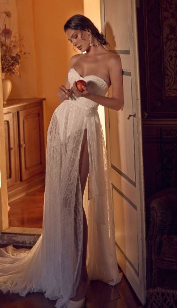 Nemesis Chantilly Lace Bodysuit & Skirt Wedding Dress by Wona Concept 