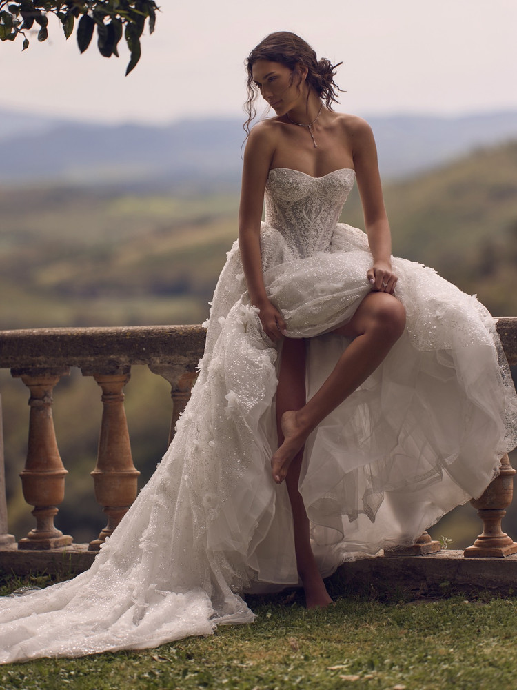 Hecate Corest Basque Waist Wedding Dress by Wona Concept