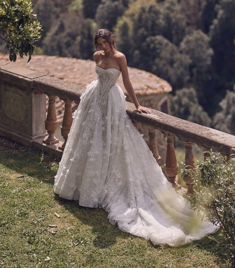 Hecate Corest Basque Waist Wedding Dress by Wona Concept