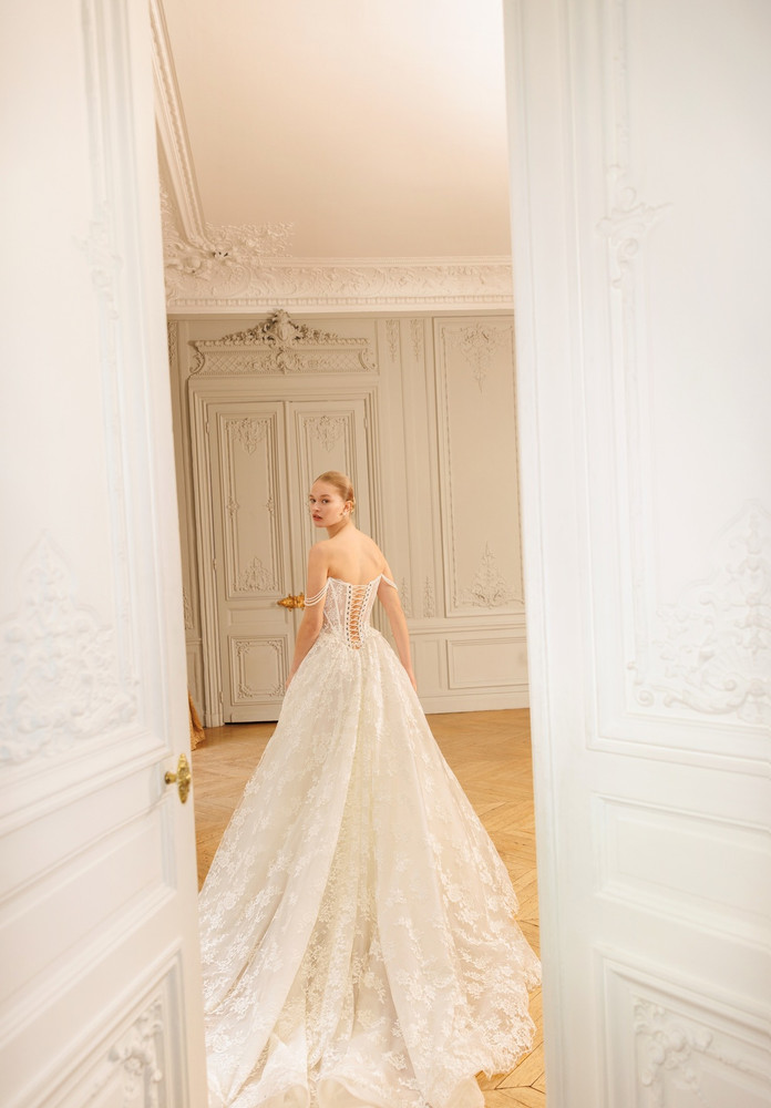 Pallada Mermaid Lace Wedding Dress with optional Overskirt by Wona Concept - Dress only 