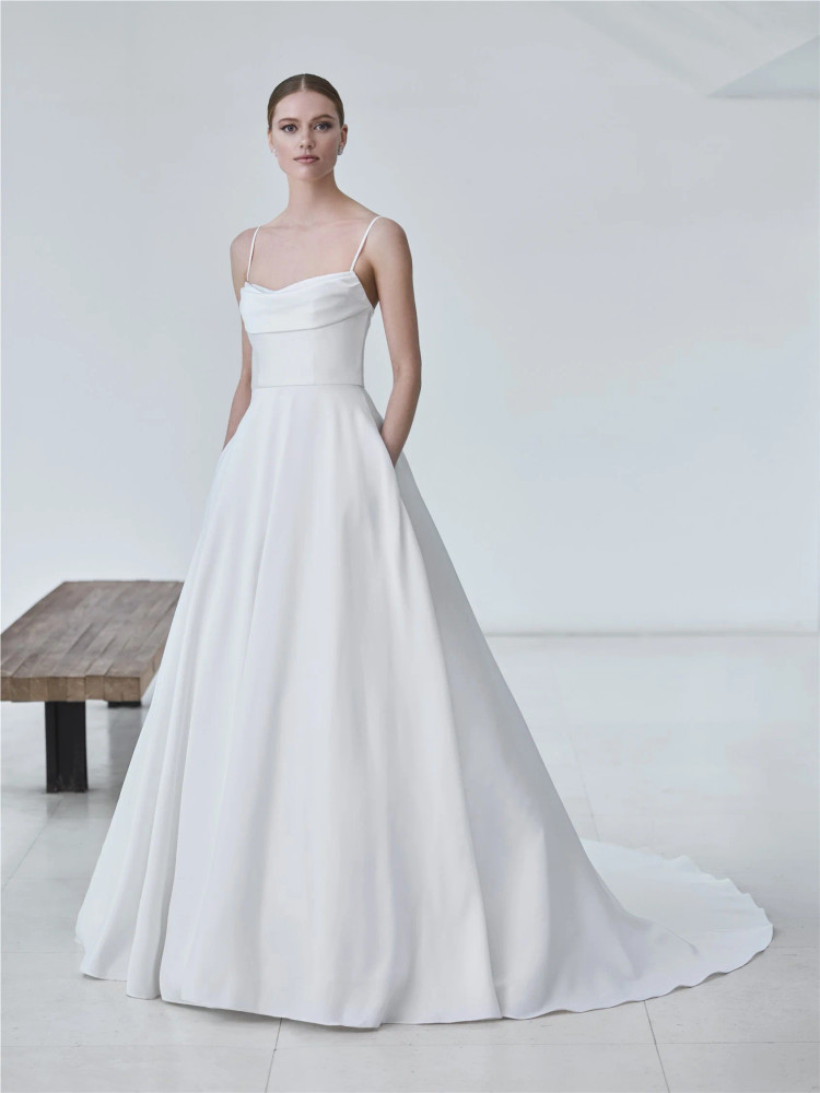 Marellia Wedding Dress by Pronovias A-line Mikado