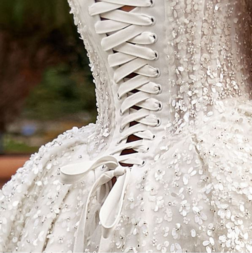 Ingrid Basque Majestic Wedding Dress by Oksana Mukha