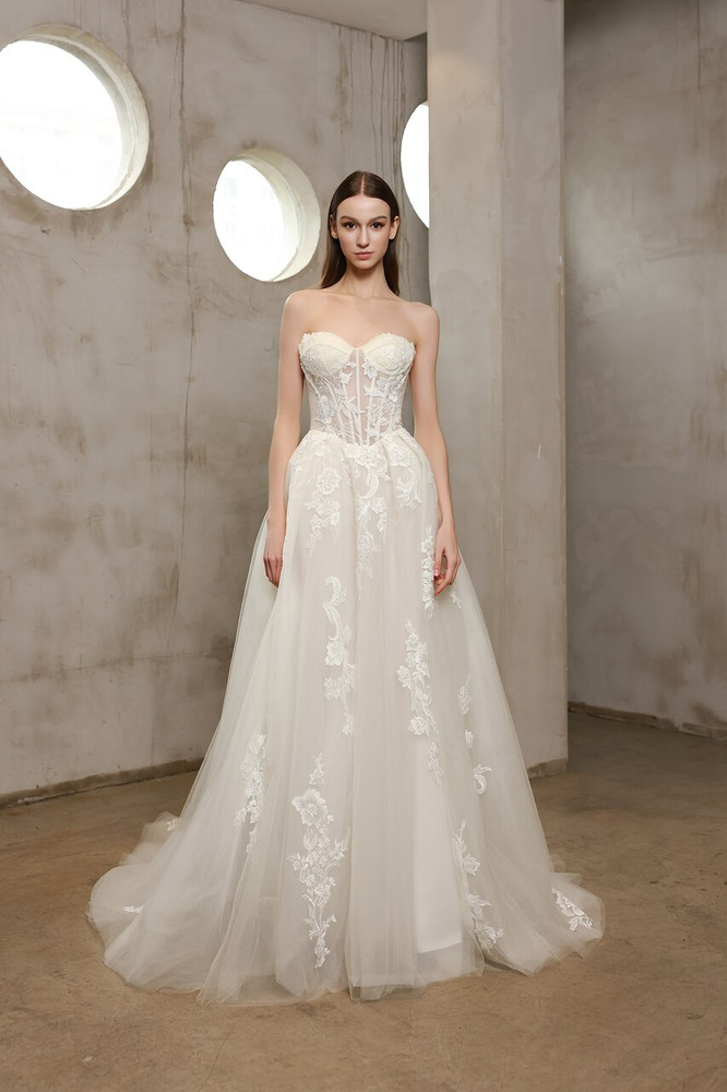 Millie Lace & Tulle A-Line Wedding Dress
