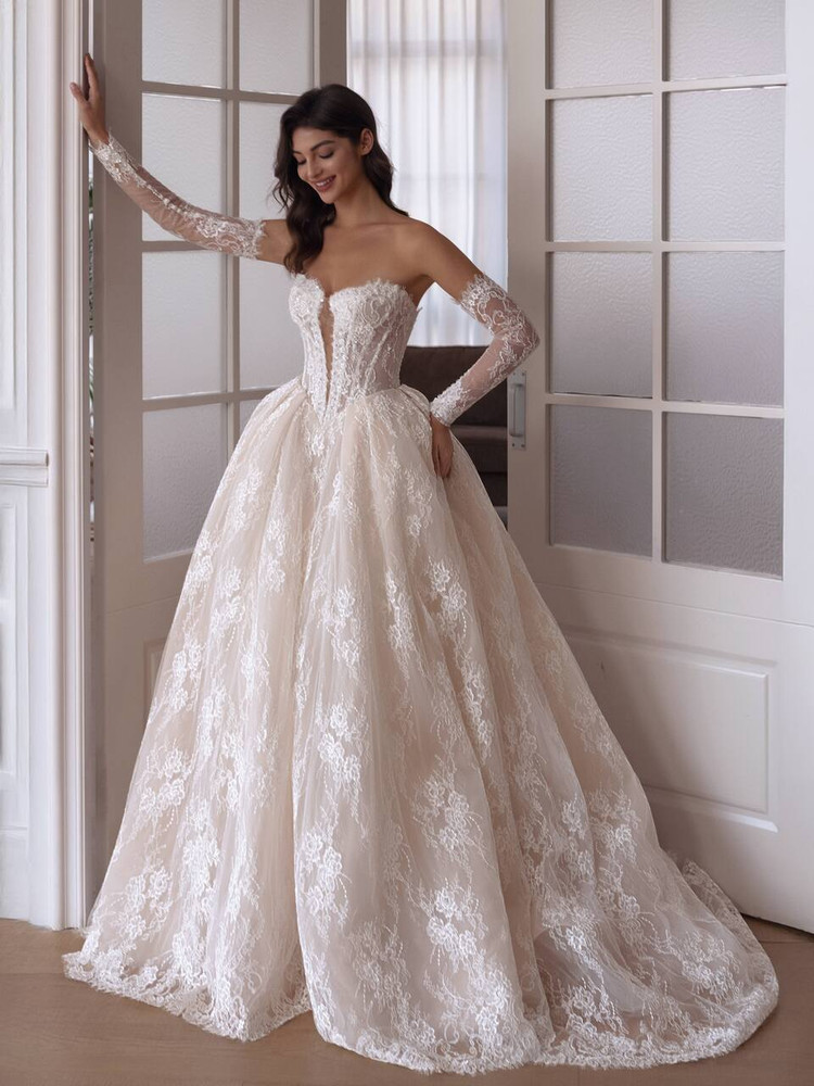 Bailey Ballgown Lace Wedding Dress 