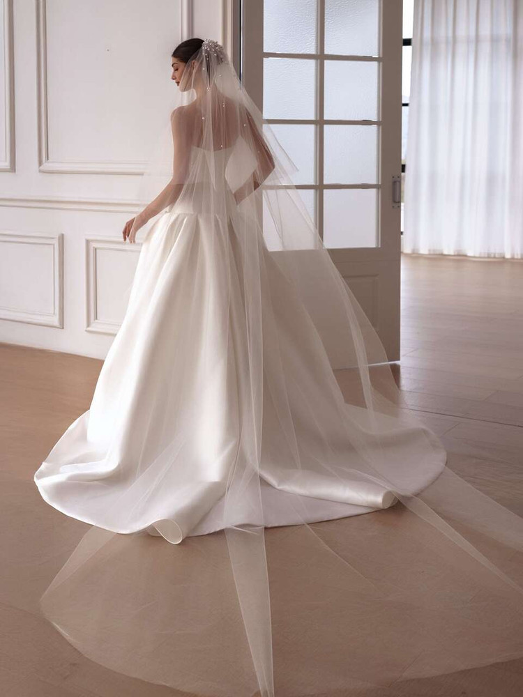 Reese Low Waist Mikado Ballgown Wedding Dress 