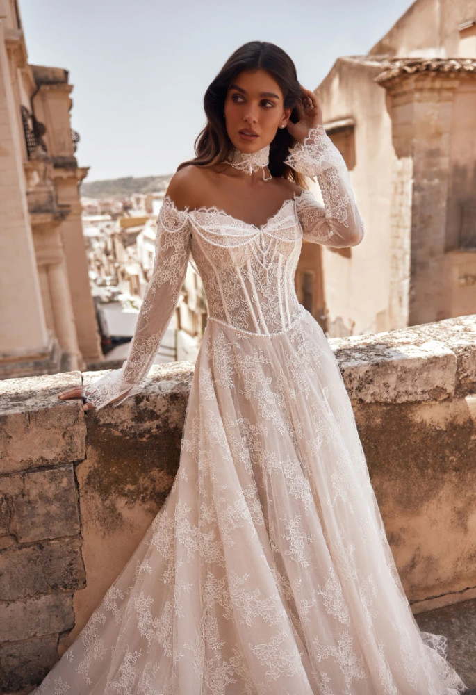 Lexira Wedding Gown By Pollardi Bridal Ida-Torez 
