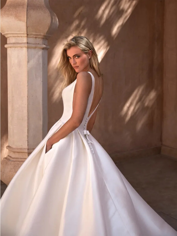 Nevado Mikado Ballgown With Low Back by Pronovias