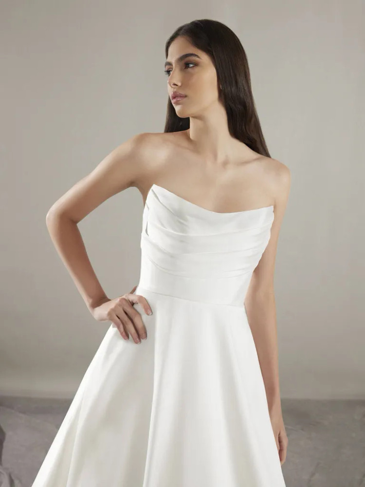 KEONI Strapless Princess Wedding Dress by Pronovias  size 12