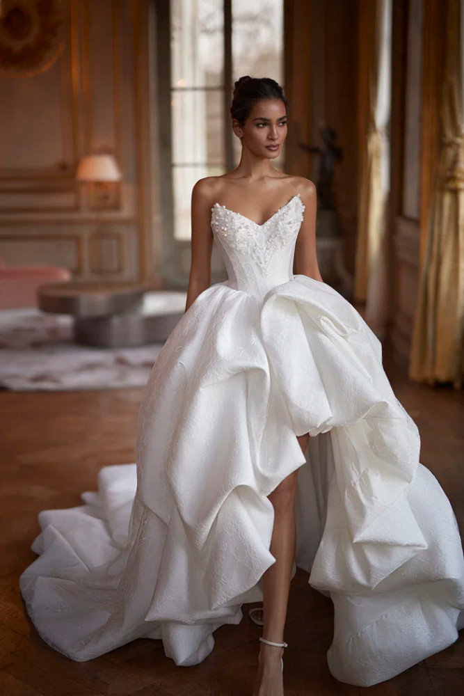 Alana Mikado Asymmetricalby Princess Wedding Dress Luce Sposa