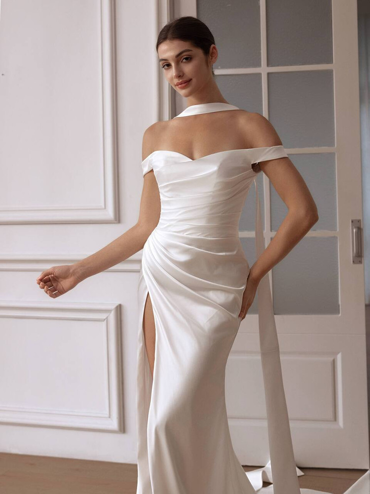 Clarissa Satin Mermaid Wedding Dress (online only)
