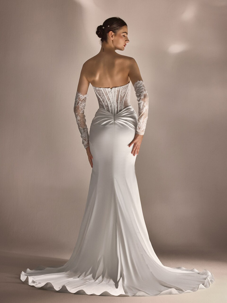 Jolie Mermaid Crepe Wedding Dress