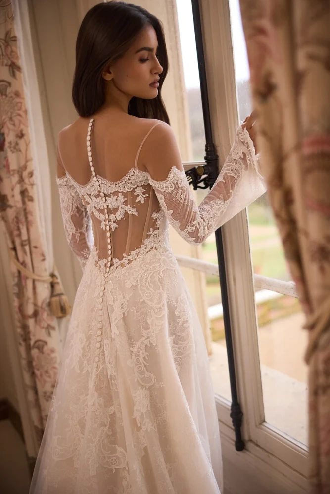 Mara Long Sleeves Wedding Gown by Luce Sposa (online only)