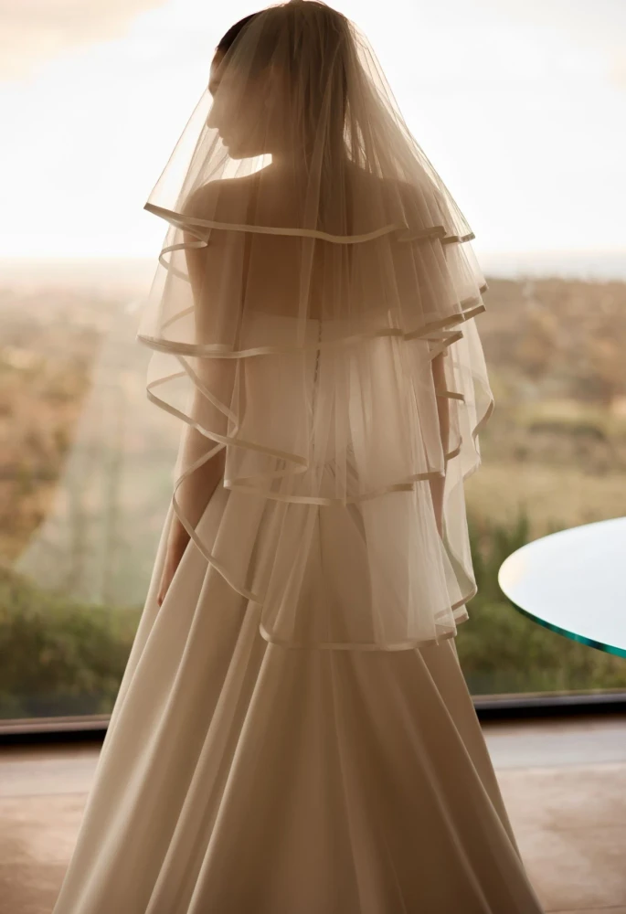 Shiver Satin Wedding Gown By Pollardi Bridal (online Only)