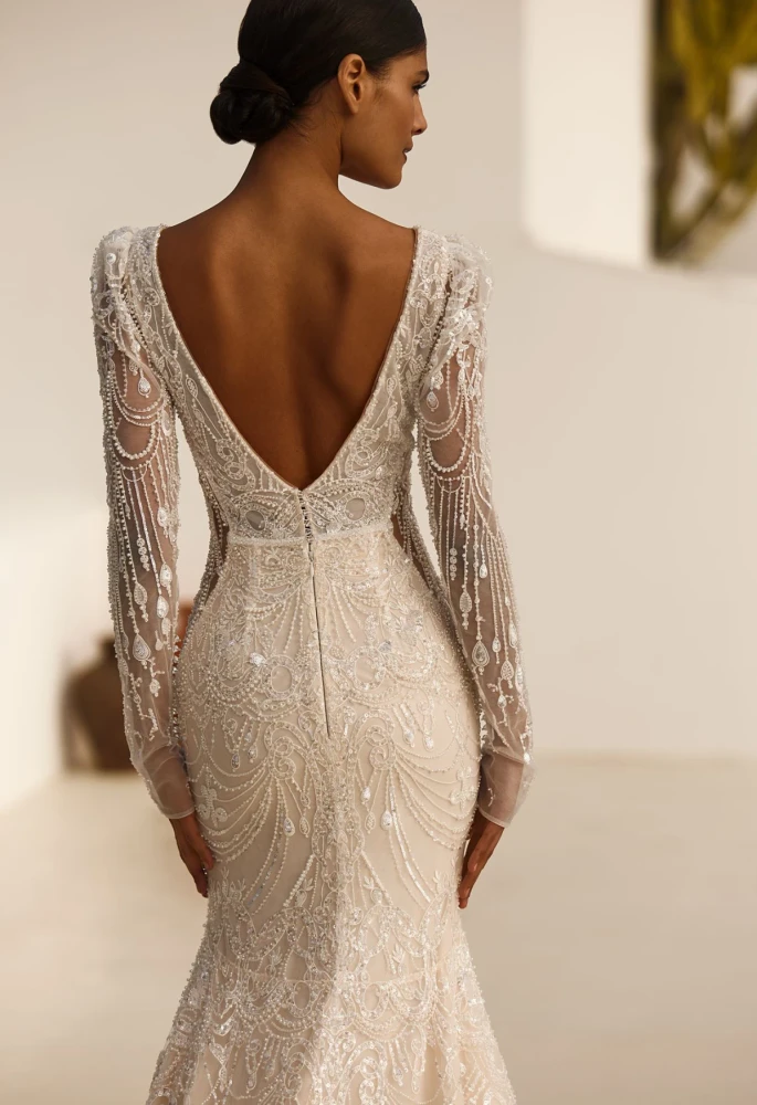 Magic Affection Long Sleeves Wedding Dress By Ida-Torez By Pollardi Bridal