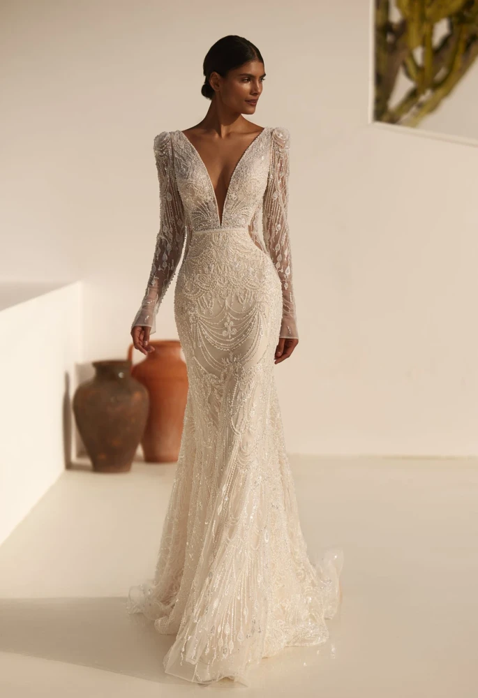 Magic Affection Long Sleeves Wedding Dress By Ida-Torez By Pollardi Bridal