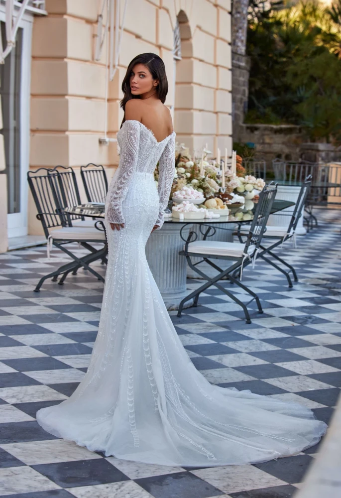Prissta Long Sleeves Wedding Gown By Pollardi Bridal