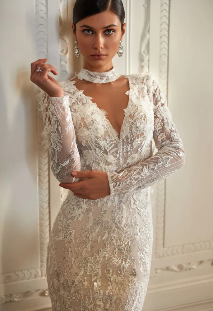 Ernara Long Sleeves Wedding Gown By Pollardi Bridal (online only) 