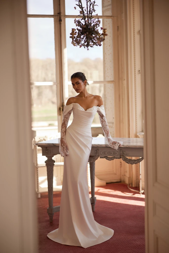 Viva Satin Wedding Gown by Luce Sposa