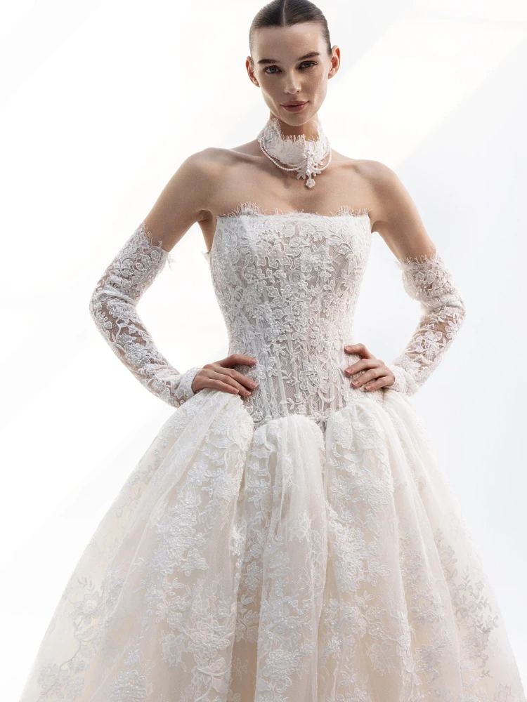 Lina Ball Gown Wedding Gown (online only) 
